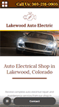 Mobile Screenshot of lakewoodautoelectric.com